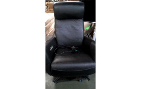 SILLÓN RELAX ELÉCTRICO NEGRO CUERO