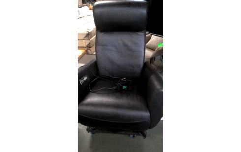 SILLÓN RELAX ELÉCTRICO NEGRO CUERO