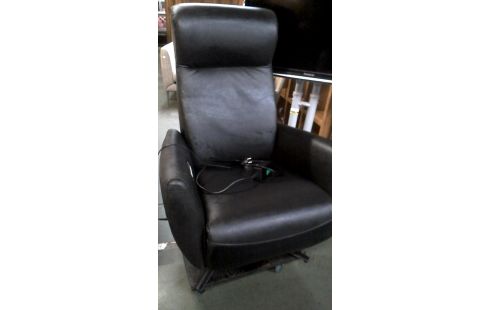 SILLÓN RELAX ELÉCTRICO NEGRO CUERO