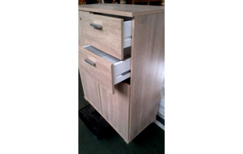 KISTE 1, , HOLZ LOOK 2 TÜREN / 2 SCHUBLADEN