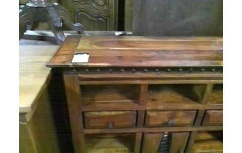 MEUBLE BAS TECK 1P 3T