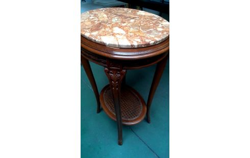 ANRICHTE 1 OVAL AUS CARRARA MARMORSTEIN STIL LUDWIG XVI