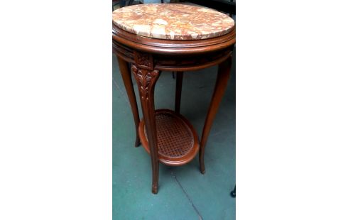 ANRICHTE 1 OVAL AUS CARRARA MARMORSTEIN STIL LUDWIG XVI