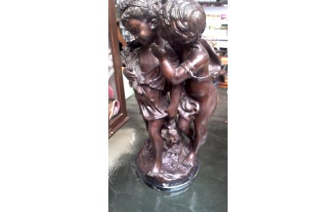 STATUE BRONZE DEDICACE MOREAU