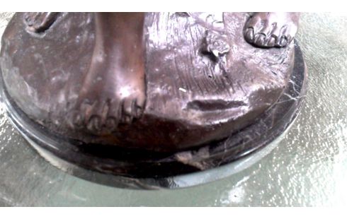 STATUE BRONZE DEDICACE MOREAU