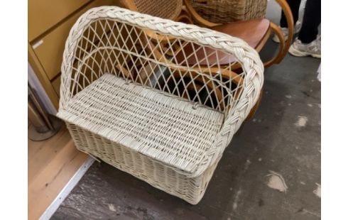 BANC COFFRE ENFANT EN ROTIN