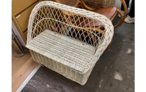 BANC COFFRE ENFANT EN ROTIN