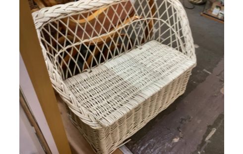 BANC COFFRE ENFANT EN ROTIN