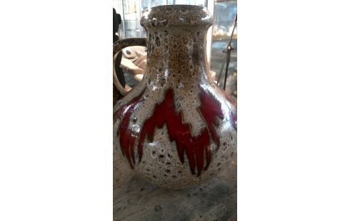 AMPHORE VINTAGE BEIGE MET ROUGE
