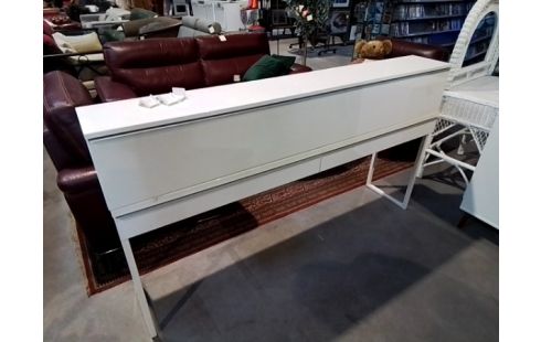 BUREAU BLANC 2T + ÉTAGÈRE 1P