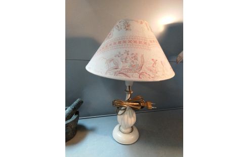 LAMPE PIED BEIGE