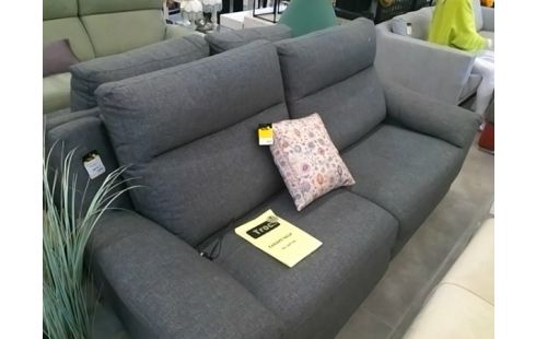 CANAPE TISSU GRIS ELECTRIQUE