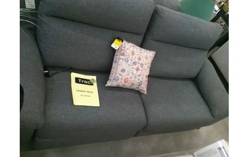 CANAPE TISSU GRIS ELECTRIQUE