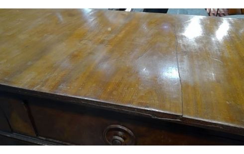 COM ANGLAISE 5 TIROIRS EN ACAJOU EN L'ETAT