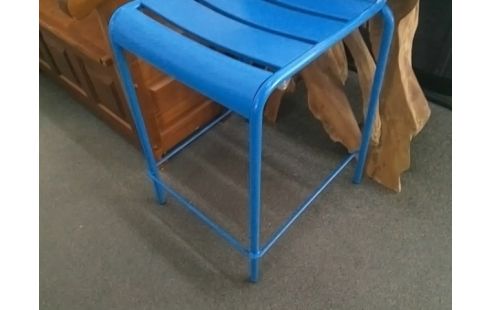 CHAISE HAUTE METAL BLEUE