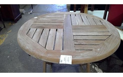 TABLE DE JARDIN EN TECK (PLIABLE)