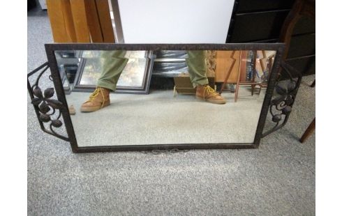 MIROIR ART DECO METAL