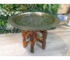 TABLE ORIENTAL PIED+PLATEAU