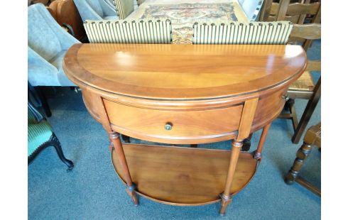 CONSOLE MERISIER DEMI LUNE