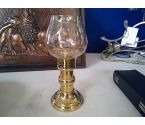 OLIELAMP IN MESSING EN GLAS