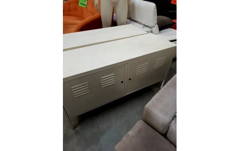 MEUBLE METAL BLANC CLÉ OK