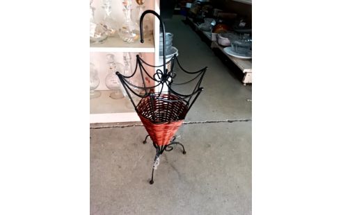 PORTE PARAPLUIE OSIER MÉTAL