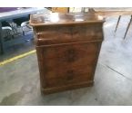 SECRETAIRE STYLE LOUIS PHILIPPE NOYER ET MARBRE EN L'ETAT
