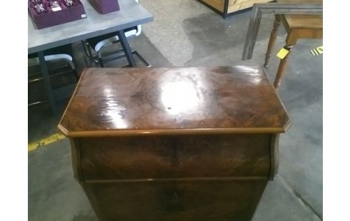 SECRETAIRE STYLE LOUIS PHILIPPE NOYER ET MARBRE EN L'ETAT