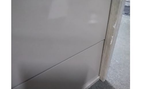 MEUBLE TV BEIGE 2 TIROIRS