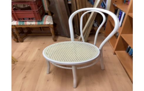 CHAISE BISTRO ASSISE CANNE BLANCHE