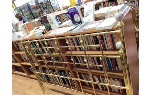 LIT 160X200 MÉTAL DORÉ