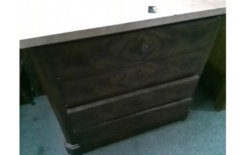 COMMODE 4T AVEC MARBRE