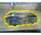 MIROIR ONDULE CADRE JAUNE