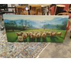 HUILE SUR TOILE MOUTONS