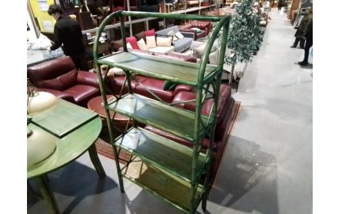 ETAGERE ROTIN VERT