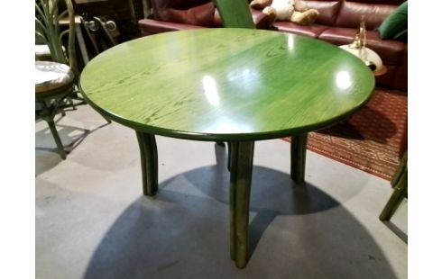 TABLE RONDE ROTIN + 2 ALL