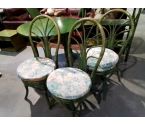 LOT DE 3 CHAISES EN ROTIN