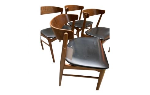 4 STOELEN FARSTRUP MODELL 206 DEENS DESIGN 1960