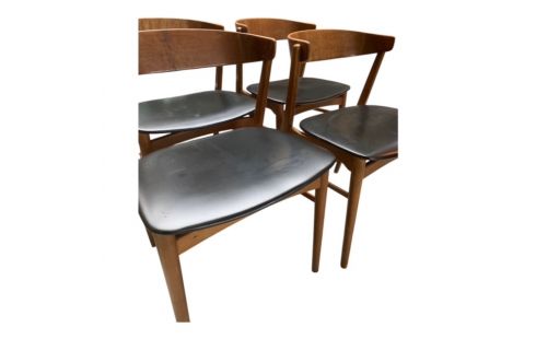 4 STOELEN FARSTRUP MODELL 206 DEENS DESIGN 1960