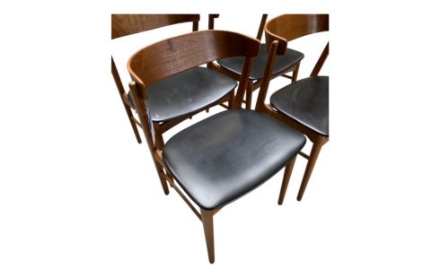 4 STOELEN FARSTRUP MODELL 206 DEENS DESIGN 1960