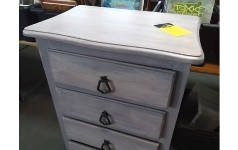 CHIFFONNIER 5T BOIS RUSTIQUE PEINT