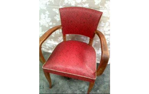 STUHL M. ARMLEHNE VINTAGE ROT