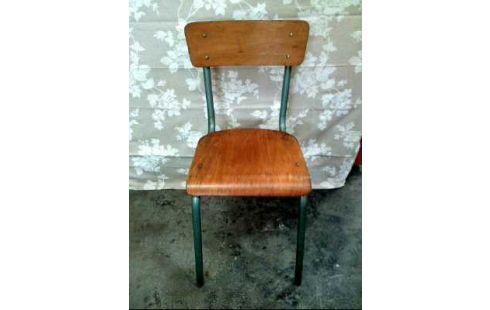 STUHL 70ER-STIL HOLZ METALLGEST.