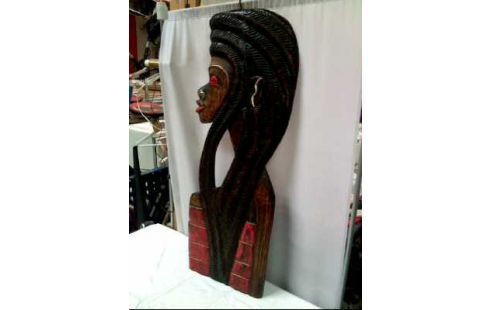 WANDRELIEF FRAU AFRIKAN.-STIL