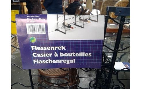 REK METAAL ZWART VOOR WIJN