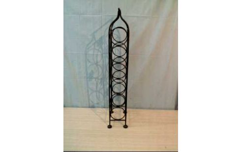 WEINREGAL METALL SCHWARZ FLORAL VERZ.