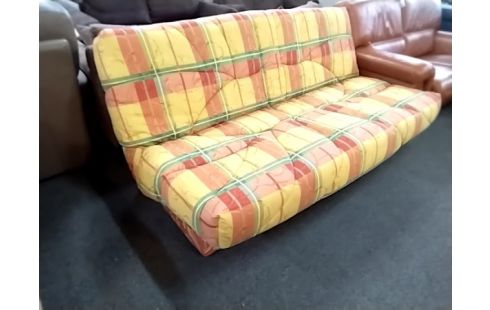 CLIC CLAC TISSU JAUNE ORANGE VERT