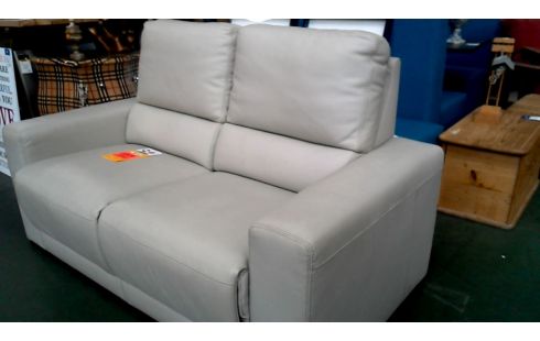 ZETEL 2 ZIT GRIJS LEDER