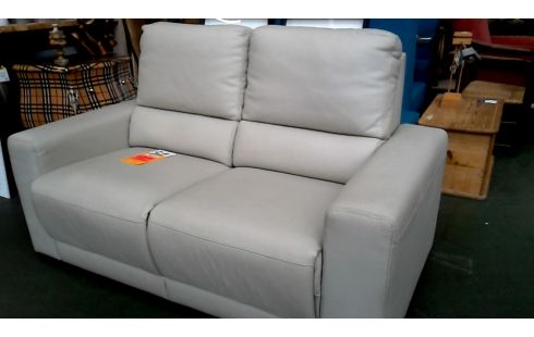 ZETEL 2 ZIT GRIJS LEDER