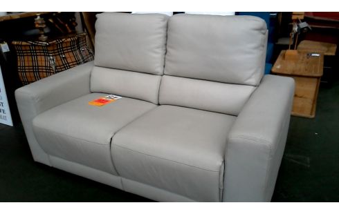 ZETEL 2 ZIT GRIJS LEDER